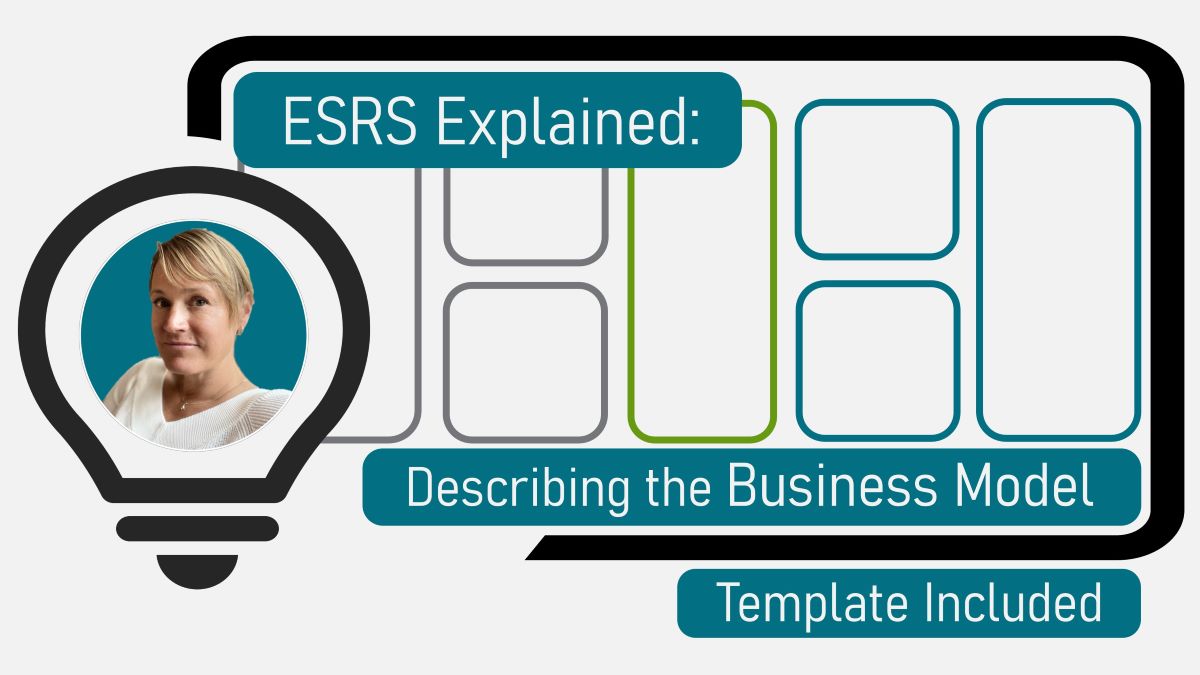 How to use and describe the business model in ESRS.